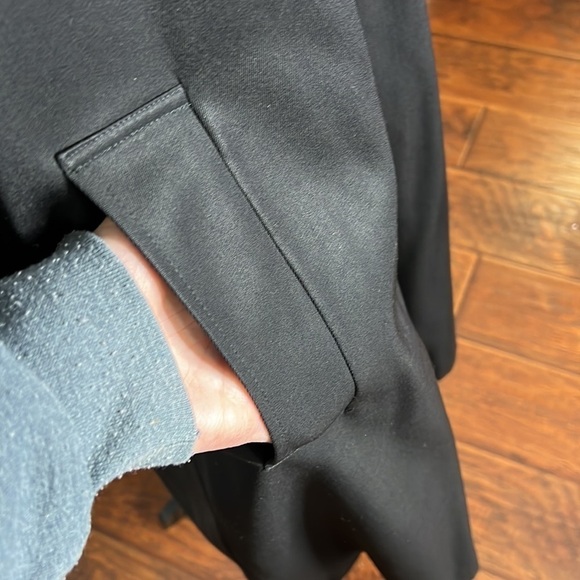 Aquascutum of London Made in England Black Trench Coat - Picture 6 of 11